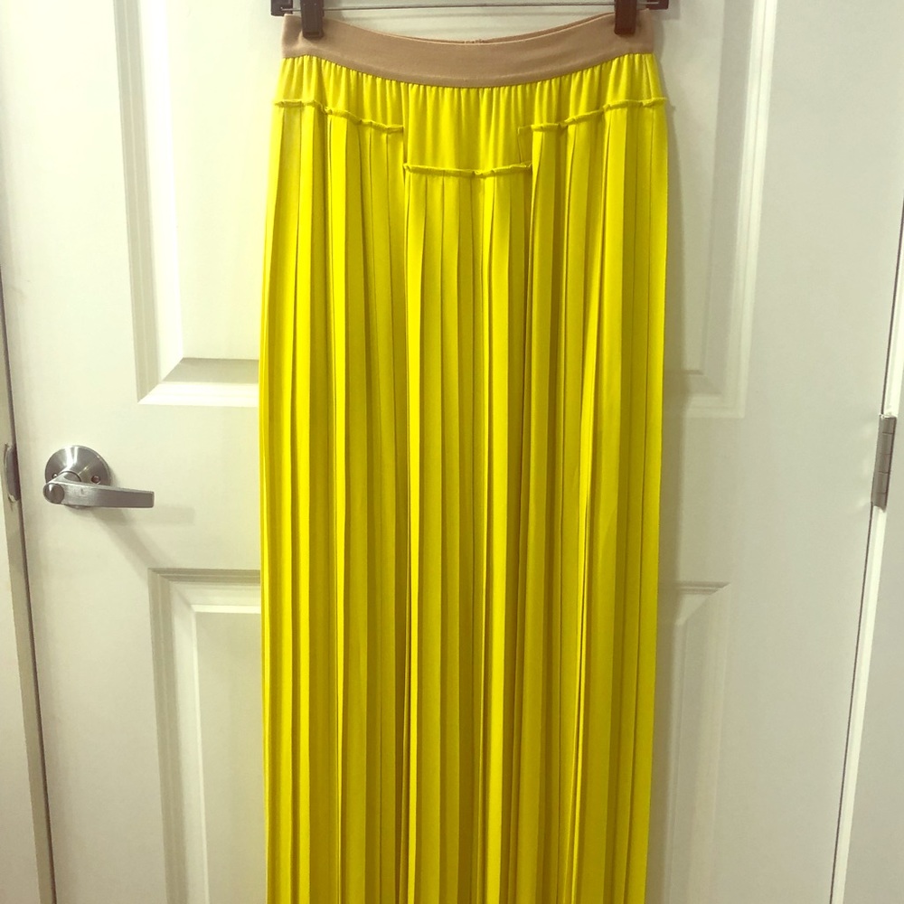 BCBG pleaded maxi skirt (size XS)